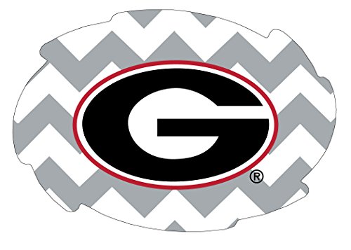 Georgia Bulldogs 5x6 Inch Chevron Swirl Magnet Single Officially Licensed Collegiate Product