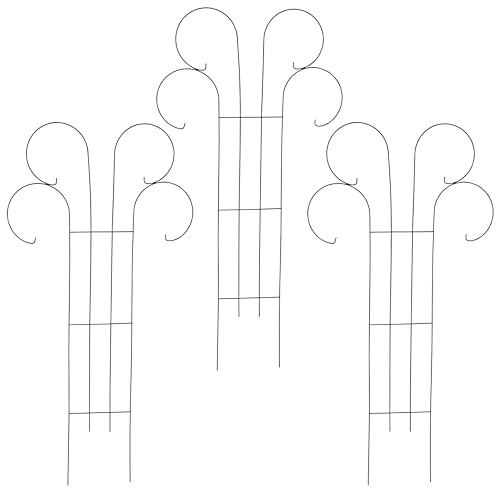 ESTEXO Rankhilfe Rankgitter Kletterhilfe 3er Set Pflanzengitter 50x100 cm Rost Gitter Edelrost Spalier