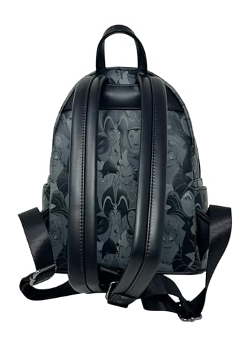 Loungefly Disney Villains Debossed All Over Print Womens Double Strap Shoulder Bag Purse2