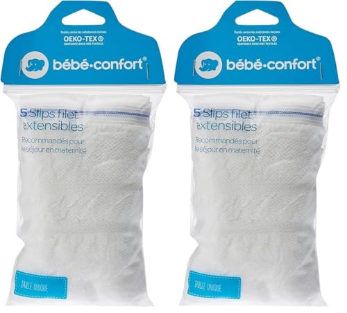 Bebeconfort Set de 5 Slips Filet Extensibles Blanc (Lot de 2)