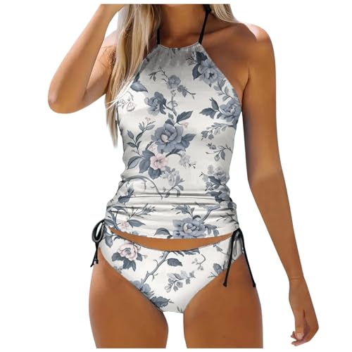 Mujeres En Traje De Bikini Bikini Parte De Abajo Alta Bikinis con Pantalon Corto Traje De BañO Tiro Alto para Mujer BañAdor Dos Piezas Talla Grande Vestido De BañO Dos Piezas Tiro Alto Bikini Rosa