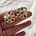 Cluster Pendant Earring Set, Natural NAVRATAN Gemstone Set, Women Navratan Earring, Womens Navratan Pendant, 925 Sterling Silver Jewelry, Multi Gemstone, Gold Micron, Genuine stone, Handmade Jewelry