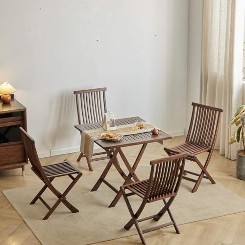 Lightweight Portable Camping Chairs for Adults, Foldable Ergonomic Design, No Assembly Required, Space-Saving Patio & Garden Furniture, Large Wooden Lawn Chair - Image 2