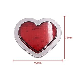 redline ハート ピンク 12V Heart Shaped Light for Japan Car Side Marker Turn Signal