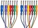 Hosa CPP-845 Unbalanced Patch Cables, 1/4 Inch TS to Same, 1.5 Feet
