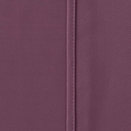 Image of 100% True Blackout Long Door Curtain 9 Feet Long, 300 GSM Heavy Room Darkening Polyester Parda for Bedroom & Living Room, Thermal Insulated Heat & Noise Reducing Panel | (108x47 Inch, Wine, Pack of 1Pcs )