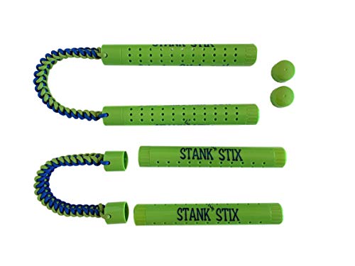 Glovestix StankStix Shoe Deodorizer Liquid Shoe Odor Eliminator, Formerly Called ShoeStix. Non-Toxic Odor Remover for Shoes, Boots, Smelly Gym Bags, Boxing, Lacrosse, Soccer & Hockey Gear, Green/Blue3