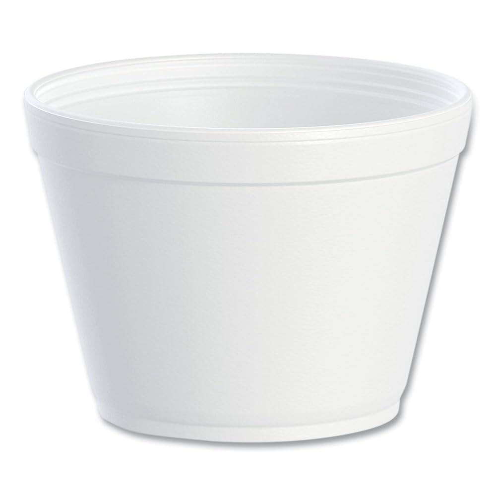 DART 16MJ32 Foam Containers,16oz, White, 25 per Bag (Case of 20 Bags)
