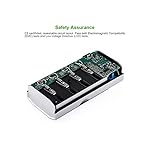 EBL 906 Smart Charger for AA AAA C D 9V Rechargeable Batteries with 4 Pieces 5000mAh C Rechargeable Batteries
