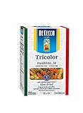 De Cecco Pasta, Tricolor Fusilli No.34, 12 OZ (Pack of 12) - Made in Italy High in Protein & Iron, B
