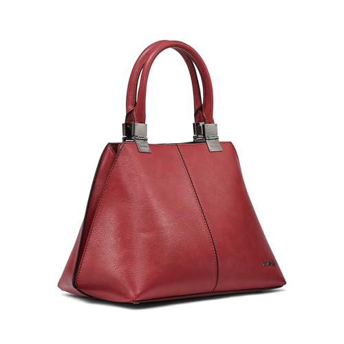 Image of Calvin Klein Women's Granite Geometric Satchel - 2 in 1, Vegan Leather, 2 Pockets