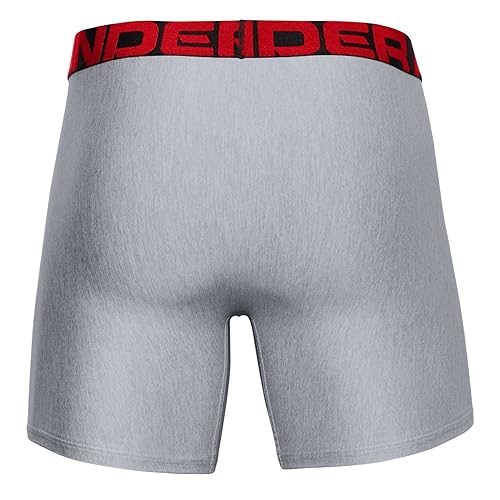 Image of Under Armour mens Multi-pack Performance Tech Boxerjock Brief, 6 inch Inseam, All-day Comfort & Soft