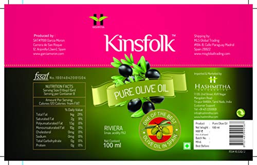 Image of Kinsfolk Pure Olive Oil Tin - 100 ml