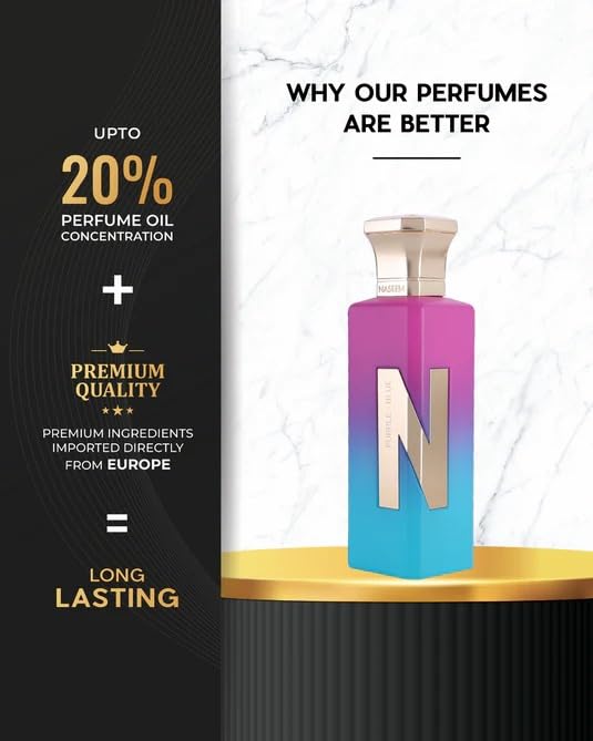 Image of NASEEM Perfumes Purple Blue Aqua Perfume Sublte Tone Eau De Parfum For Men & Women (75 ml)