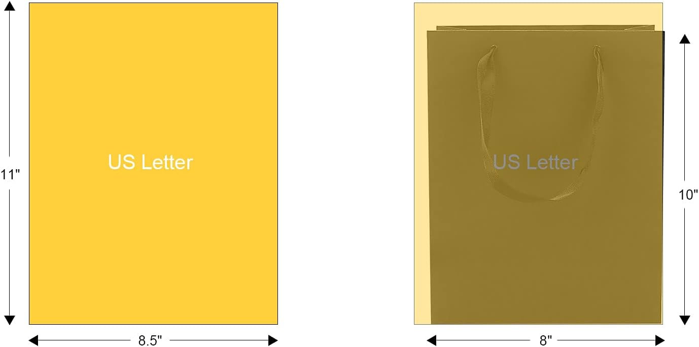 24 Medium Size Kraft Gift Bags - 8x4.75x10 Inches, Black Paper Shopping Bags with Ribbon Handles for Parties, Weddings and More - Image 4