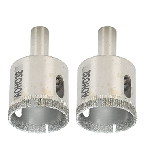Kit de 2 brocas sierra de diamante 32mm para vidrio miniatura 5