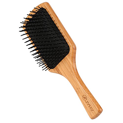 Jyhy Cheveux Vent Brosse de massage en bois naturel, Beauté Spa Massager Massage Peigne, Big Taille Cheveux Démêlant Peigne Brosse, pour tous les types de cheveux améliorer la pousse des cheveux