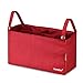 Fumee - Borsa per pannolini con inserto per passeggino per mamme alla moda, 7 tasche, trasforma la tua borsa preferita in una borsa per pannolini alla moda (rosso)