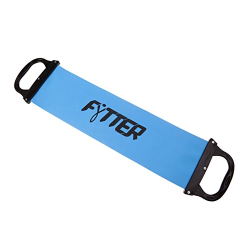FYTTER APB00B Banda de Pilates con Asas ergonómicas, Unisex Adulto, Azul/Negro