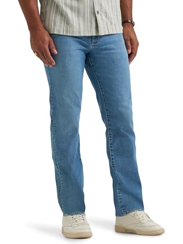 Lee Men's Extreme Motion Regular Straight Jean with Cool Temp, August, 32W x 30L - image 1