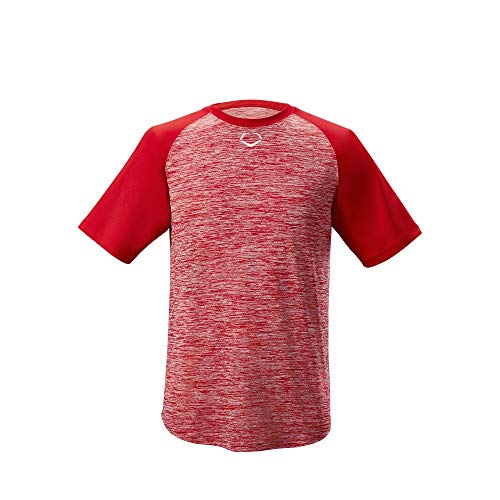 EvoShield Adult E304 Performance Pullover Tech Tee - Scarlet, Large