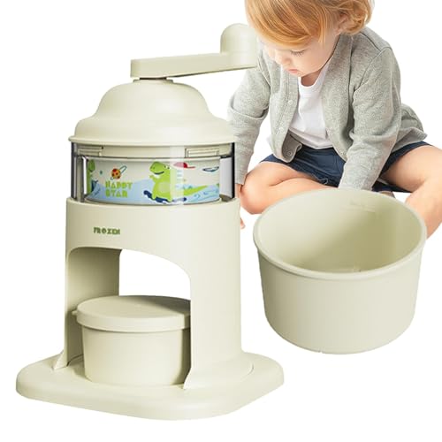 Ice Shaving Machine,Shave Ice Maker Ice Shaver | Cone Maker Small, Manual Cartoon Shave Ice Machine, Home Ice Chopper, Portable Ice Machine