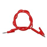 ERINGOGO 1stück Alligator Clip Testkabel Für Multimeter Stapelbare Testleitung Rot Für Elektrische Prüfungen Und Motorentests Flexibel Und Langlebig