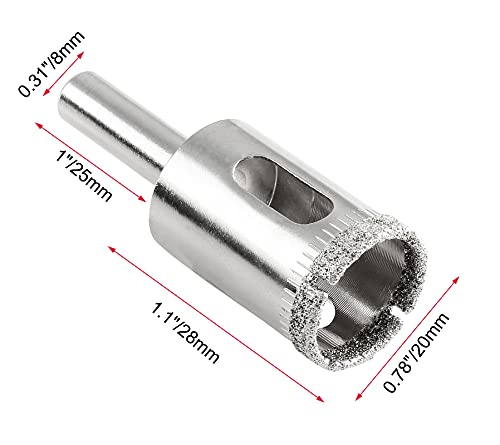 Image of Luomorgo 5Pcs 20mm /3 /4 inch Diamond Hole Saw