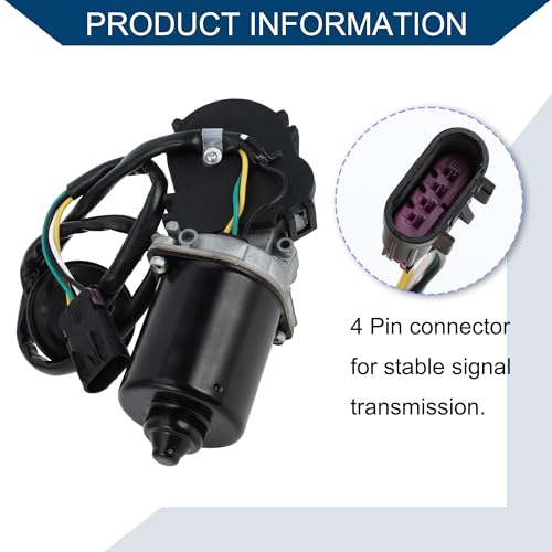 Image of No.401062 Windshield Wiper Motor for Chevrolet Colorado 2004-2012 for GMC Canyon 2004-2012 / Front Wiper Motor / 4 Pin Replacement / 1Pcs