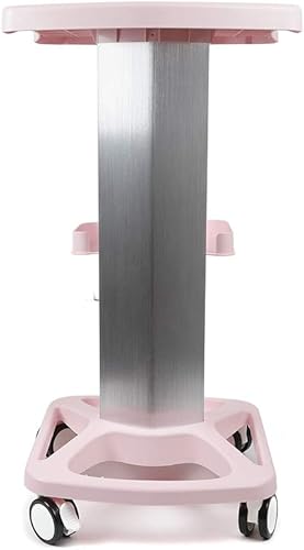 Miniatura 4 de 3 niveles de salón de belleza Stand Rolling Cart SPA Beauty Machine Holder Trolley Modern Beauty Equipment Cart Pink