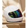 Lightweight Full Face Helmet for Man and Woman with Clear and Scratch Resistant Visor ISI Certified |Quick-Release Buckle|Bike Helmet (Colour: White)