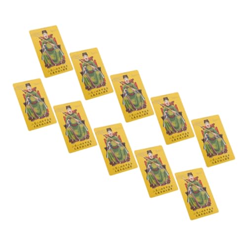 Frcolor 10個年龍年太歳カード 風水お守り 幸運祈願 携帯便利 軽量デザイン 旅行用護符 ポケットやバッグに