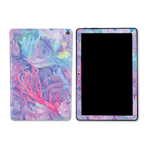 MightySkins Glossy Glitter Skin Compatible with Amazon Kindle Fire HD 10 (2023) - Dreamy Reef | Protective, Durable High-Gloss Glitter Finish | Easy to Apply & Change Styles | Made in The USA