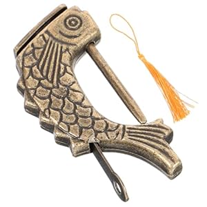 Doitool Fish-Shaped Antique Padlock 085F41MY59