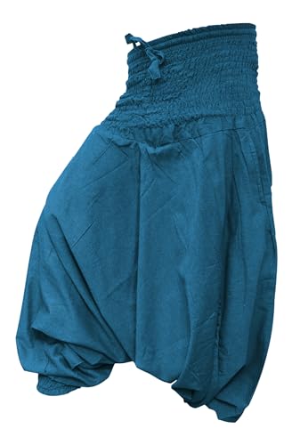 Shopoholic Fashion Plain Hippie Harem Trouser Aladdin Baggy Loose Fit Genie Gypsy Boho Pants