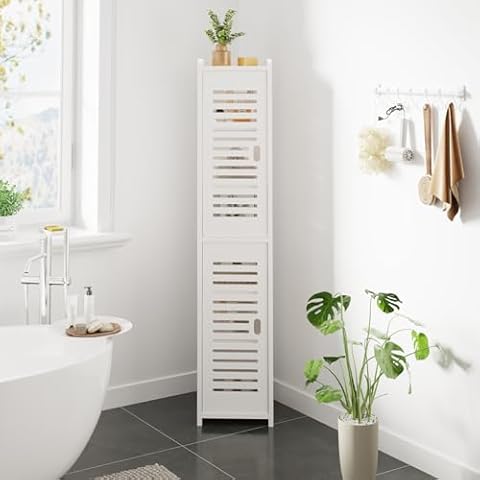 Dripex 7 Tier Slim White Storage Cabinet Cover