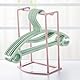 3Pcs Aufhänger Stapler Organizer Stehend Kleiderbügel Lagerung Halter Regal Kleidung Storage Rack- Halter Stapler für Waschküche (Gelegentliche Farbe)