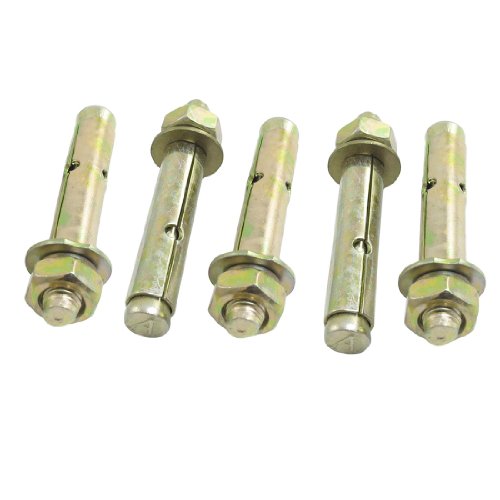 Aexit 5 Pcs Nuts Repair Tool M10 x 80mm Hex Nut Panel Nuts Expansion Bolt