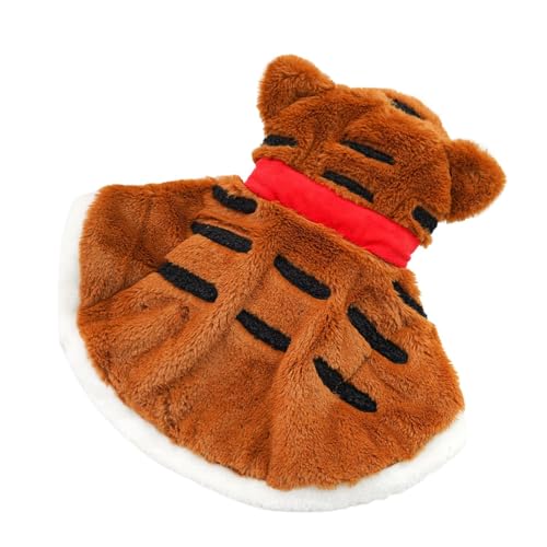 Capa para perros pequeños, capa para perros, capas cálidas para perros con capa de invierno para perros gruesos, disfraz de cosplay para perros con capucha para la temporada fría, ropa