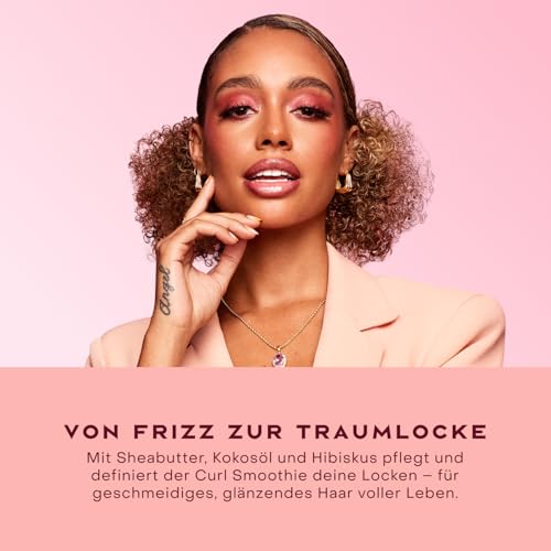 Shea Moisture Coconut & Hibiscus Curl Enhancing Smoothie, 326 ml – Lockencreme für definierte, glänzende Locken