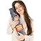 Extra Long 2L Hot Water Bottle – 76cm Leak-Proof Rubber with Super Soft Fur Cover, Hand Pocket, Strap, 2-Sided Heat Therapy for Neck, Shoulder & Back Pain, Wide Neck Easy Fill, Zip Cover