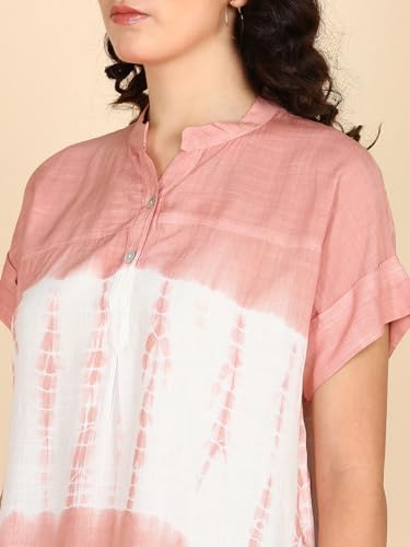 Image of Maaesa Hand Dyed Rayon Top for Women