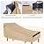 NEVERLAND Chaise Lounge Cover 2 Pack - 420D Lounge Chair Covers Waterproof Outdoor with Air Vent and Adjustable Buckles All Weather Protection - 80L x 32W x 25H inch Golden