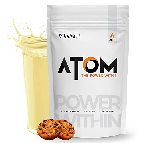 Image of AS-IT-IS ATOM Whey Protein Isolate 2kg | 30g protein, 6.1g BCAA & 13g EAA | Ultra Pure-Fast Acting Protein | Cookies Hazel Fusion Flavor