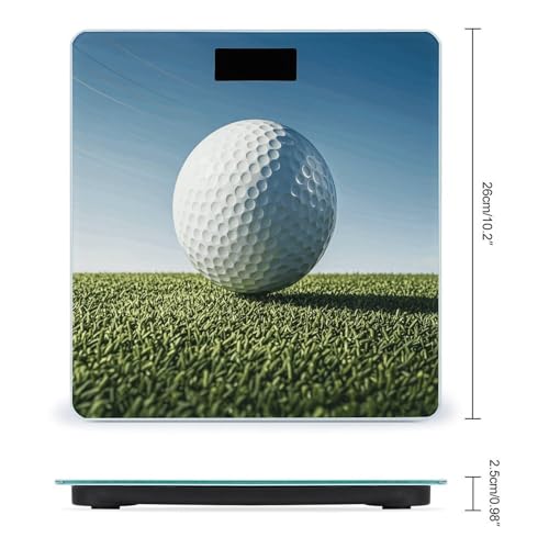 Báscula digital para baño Golf Ball en vidrio templado miniatura 2
