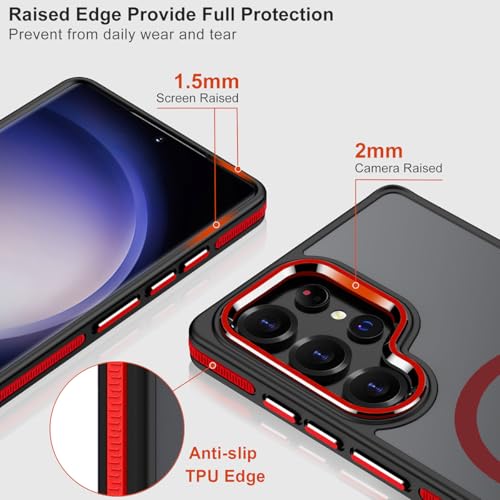 Image of MALEWOLF Magnetic Case for Samsung Galaxy S25 Ultra, Slim Matte Cover