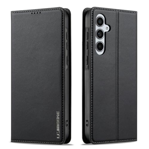 Étui pour Samsung S23 bleu avec portefeuille cuir et rabat arrière aimant