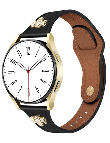 Bracelet en cuir avec breloques pour montre connectée Samsung Galaxy Watch 5 4