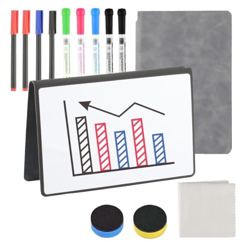 A5 Mini Whiteboard Notizbuch Notizblock Tragbar Abwischbar...