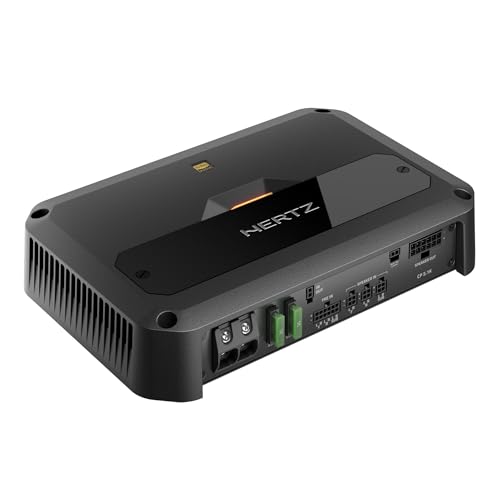 Hertz Dieci Power DP 4.300 – Amplificador 4 Canales Clase D, 1140W máx, Crossover Activo, Entrada Alta y Baja, tamaño Compacto y Gran eficiencia térmica